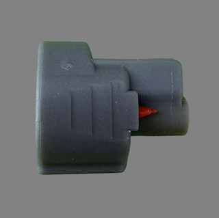 2 pin Denso style right guide connector suits Toyota transmission speed sensors, air valves, Subaru VVT solenoids and Lexus rear indicator sockets