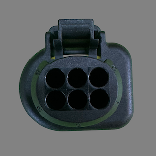 6 pin Bosch style connector suits LS 4.9 wideband O2 sensor