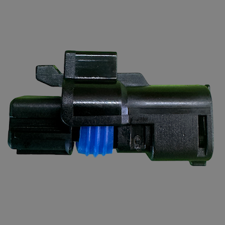 2 pin Delphi style connector suits some Mini VCT actuators