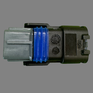 2 pin Delphi style connector suits some Mini, Ford, Fiat, Peugeot, Rangerover and Volvo oil pressure switches