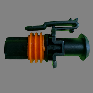 2 pin Bosch style connector suits some Holden alternators, Bosch alternators, Bosch diesel injectors and various purge valves and EVAP solenoids