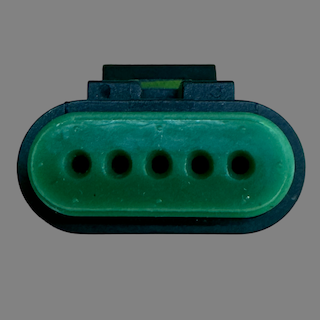 5 pin Delphi style connector suits IGN-1A smart coils