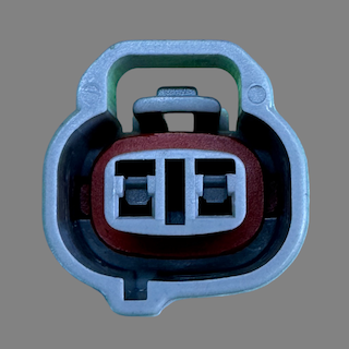 2 pin Denso style left guide connector suits some Toyota vacuum solenoids and switching valves