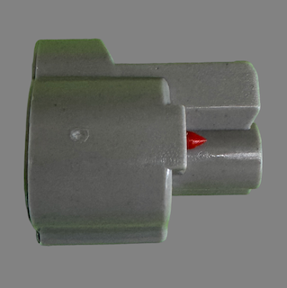 2 pin Denso style left guide connector suits some Toyota vacuum solenoids and switching valves