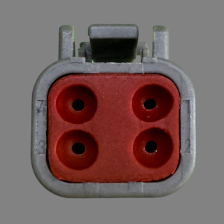 4 pin Deutsch style DTM male connector