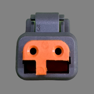 2 pin Deutsch style DTM male connector