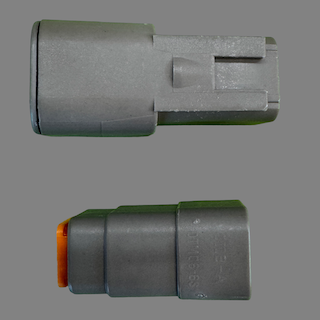 6 pin Deutsch style DTM connector set