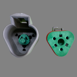 3 pin Deutsch style DT connector set