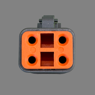 4 pin Deutsch style DTP male connector