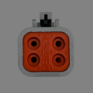 4 pin Deutsch style DTP male connector