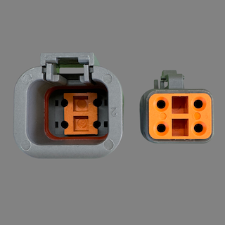4 pin Deutsch style DTP connector set