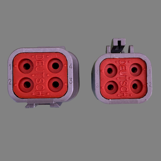 4 pin Deutsch style DTP connector set