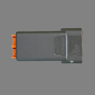2 pin Deutsch style DTP male connector