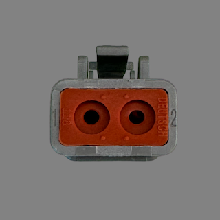 2 pin Deutsch style DTP male connector