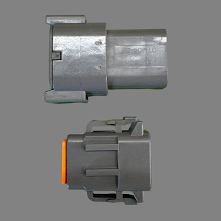 8 pin Deutsch style DTM connector set