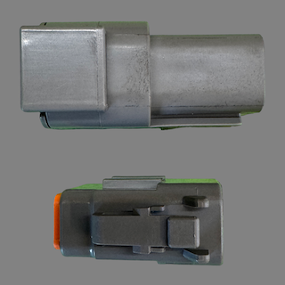 8 pin Deutsch style DTM connector set