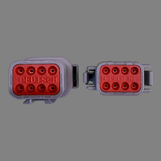 8 pin Deutsch style DTM connector set