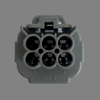 6 pin Sumitomo style connector suits some Denso DBW throttle bodies and Hino/Toyota N04C VNT actuators