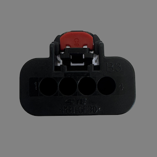 4 pin TE Connectivity style female connector