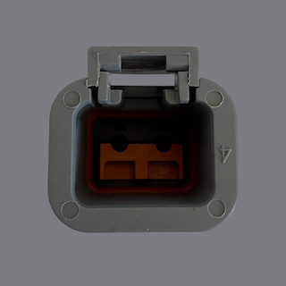 2 pin Deutsch style DTP male connector