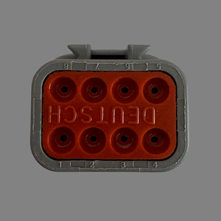 8 pin Deutsch style DTM male connector