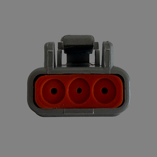 3 pin Deutsch style DTM female connector