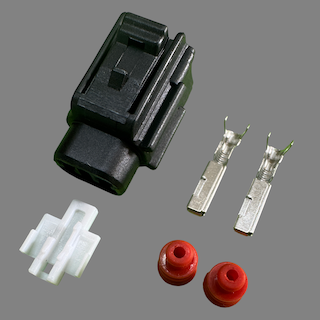 Fuel filter water level sensor connectors
