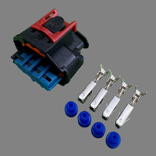 Electric brake booster connectors