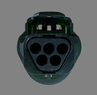5 pin Bosch style connector suits combined Bosch pressure and temperature sensors and some Range Rover MAF sensors
