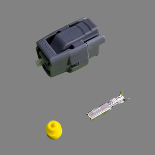 1 pin Denso style connector suits some Toyota water temperature sensors