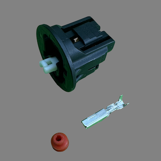 1 pin Yazaki style connector suits some Toyota oil pressure sensors