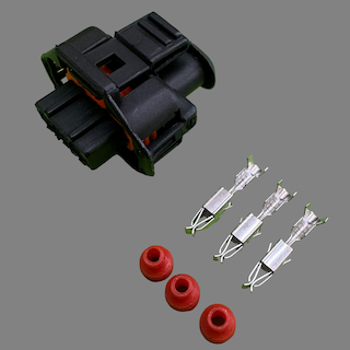 3 pin Bosch style connector suits Ford BF Boost pressure sensor and some Bosch pressure sensors