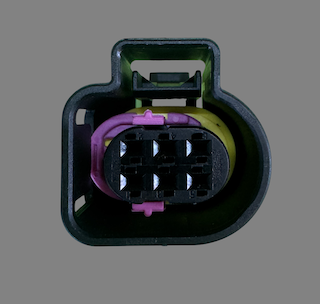 6 pin Bosch style connector suits LS 4.9 wideband O2 sensor