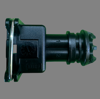 2 pin Bosch style full length connector suits some injectors, VCT solenoids and knock sensors