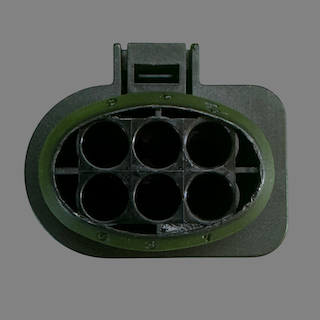 6 pin Bosch style connector suits LS 4.2 wideband O2 sensor