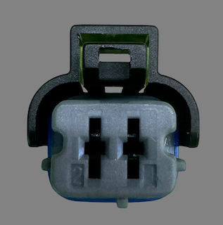 2 pin Delphi style connector suits some Mini, Ford, Fiat, Peugeot, Rangerover and Volvo oil pressure switches