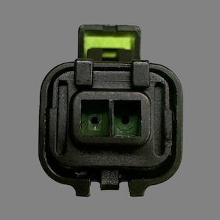 2 pin Delphi style connector suits some Mini, Ford, Fiat, Peugeot, Rangerover and Volvo oil pressure switches