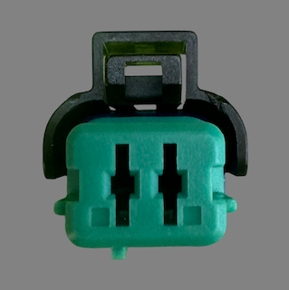 2 pin Delphi style connector suits some Mini coolant temp sensors