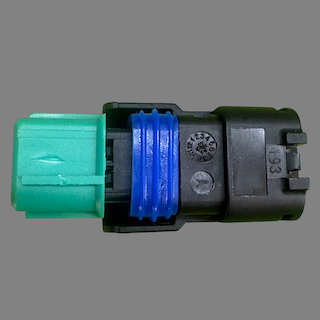 2 pin Delphi style connector suits some Mini coolant temp sensors