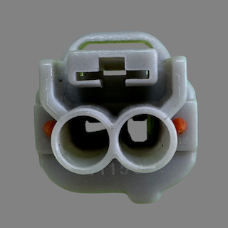 2 pin Denso style left guide connector suits Toyota transmission speed sensors and some air valves