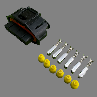 6 pin Bosch style connector suits Bosch DBW throttle pedal 0 280 755 051