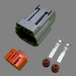 2 pin Sumitomo style connector suits Ford FG Falcon coils and RX7 and RX8 cranks angle sensor