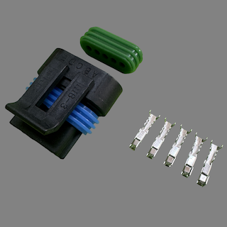 5 pin Delphi style connector suits IGN-1A smart coils