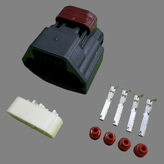 4 pin Yazaki style connector suits Ford BA Falcon DBW pedal and Ford FG Falcon MAP sensor