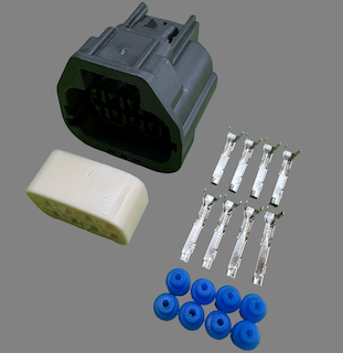 8 pin Yazaki style connector suits some Holden and Ford DBW pedals