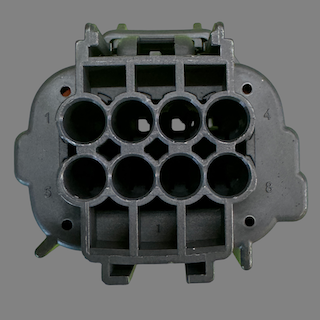 8 pin Yazaki style connector suits some Holden and Ford DBW pedals
