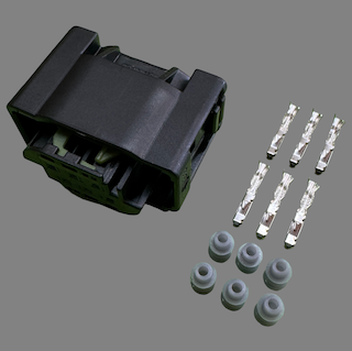 6 pin Bosch style connector suits some Bosch DBW throttle bodies and BMW active steering