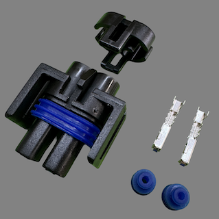 2 pin Delphi style connector suits some Holden AC compressors