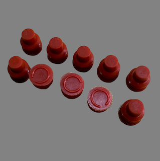 Red cavity seal plugs 10 pack