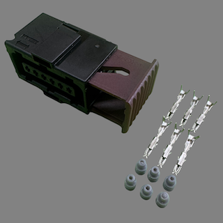 6 Pin Hella style connector suits some R35, VE Commodore and Holden Astra DBW pedals